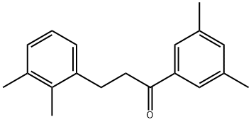 3',5'-DIMETHYL-3-(2,3-DIMETHYLPHENYL)PROPIOPHENONE 结构式