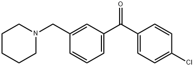 4'-CHLORO-3-PIPERIDINOMETHYL BENZOPHENONE 结构式