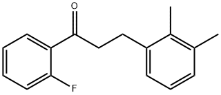 3-(2,3-DIMETHYLPHENYL)-2'-FLUOROPROPIOPHENONE 结构式