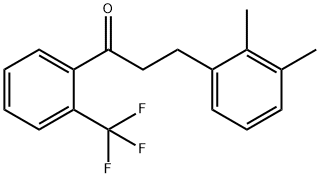 3-(2,3-DIMETHYLPHENYL)-2'-TRIFLUOROMETHYLPROPIOPHENONE 结构式