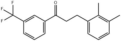 3-(2,3-DIMETHYLPHENYL)-3'-TRIFLUOROMETHYLPROPIOPHENONE 结构式