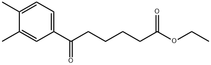 ETHYL 6-(3,4-DIMETHYLPHENYL)-6-OXOHEXANOATE 结构式