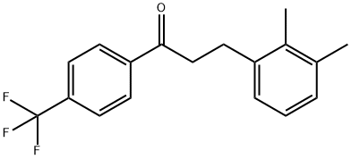 3-(2,3-DIMETHYLPHENYL)-4'-TRIFLUOROMETHYLPROPIOPHENONE 结构式