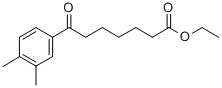 ETHYL 7-(3,4-DIMETHYLPHENYL)-7-OXOHEPTANOATE 结构式