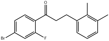 4'-BROMO-3-(2,3-DIMETHYLPHENYL)-2'-FLUOROPROPIOPHENONE 结构式