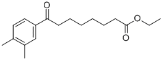 ETHYL 8-(3,4-DIMETHYLPHENYL)-8-OXOOCTANOATE 结构式