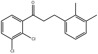 2',3'-DICHLORO-3-(2,3-DIMETHYLPHENYL)PROPIOPHENONE 结构式