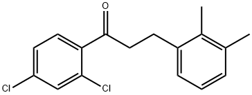 2',4'-DICHLORO-3-(2,3-DIMETHYLPHENYL)PROPIOPHENONE 结构式