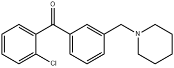 2-CHLORO-3'-PIPERIDINOMETHYL BENZOPHENONE 结构式