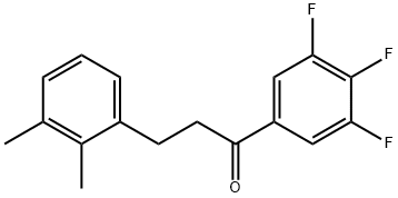 3-(2,3-DIMETHYLPHENYL)-3',4',5'-TRIFLUOROPROPIOPHENONE 结构式