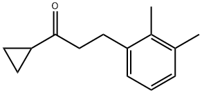 CYCLOPROPYL 2-(2,3-DIMETHYLPHENYL)ETHYL KETONE 结构式