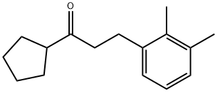 CYCLOPENTYL 2-(2,3-DIMETHYLPHENYL)ETHYL KETONE 结构式