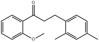 3-(2,4-DIMETHYLPHENYL)-2'-METHOXYPROPIOPHENONE 结构式