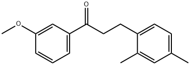 3-(2,4-DIMETHYLPHENYL)-3'-METHOXYPROPIOPHENONE 结构式