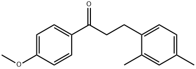 3-(2,4-DIMETHYLPHENYL)-4'-METHOXYPROPIOPHENONE 结构式