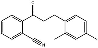 2'-CYANO-3-(2,4-DIMETHYLPHENYL)PROPIOPHENONE 结构式