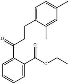 2'-CARBOETHOXY-3-(2,4-DIMETHYLPHENYL)PROPIOPHENONE 结构式