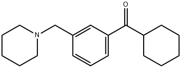 CYCLOHEXYL 3-(PIPERIDINOMETHYL)PHENYL KETONE 结构式