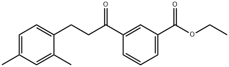 3'-CARBOETHOXY-3-(2,4-DIMETHYLPHENYL)PROPIOPHENONE 结构式