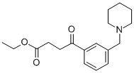 4-氧代-4-(3-(哌啶-1-基甲基)苯基)丁酸乙酯 结构式