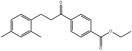 4'-CARBOETHOXY-3-(2,4-DIMETHYLPHENYL)PROPIOPHENONE 结构式