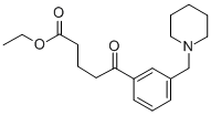 5-氧代-5-(3-(哌啶-1-基甲基)苯基)戊酸乙酯 结构式