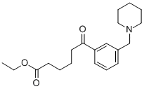 6-氧代-6-(3-(哌啶-1-基甲基)苯基)己酸乙酯 结构式