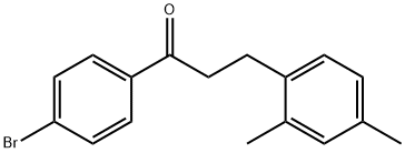 4'-BROMO-3-(2,4-DIMETHYLPHENYL)PROPIOPHENONE 结构式