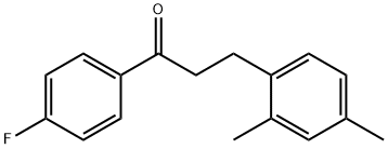 3-(2,4-DIMETHYLPHENYL)-4'-FLUOROPROPIOPHENONE 结构式