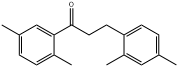 2',5'-DIMETHYL-3-(2,4-DIMETHYLPHENYL)PROPIOPHENONE 结构式