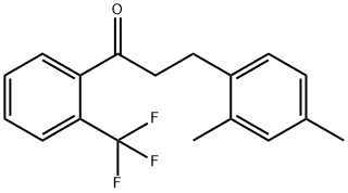 3-(2,4-DIMETHYLPHENYL)-2'-TRIFLUOROMETHYLPROPIOPHENONE 结构式