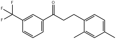 3-(2,4-DIMETHYLPHENYL)-3'-TRIFLUOROMETHYLPROPIOPHENONE 结构式