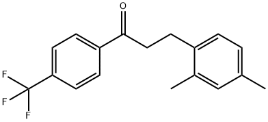 3-(2,4-DIMETHYLPHENYL)-4'-TRIFLUOROMETHYLPROPIOPHENONE 结构式