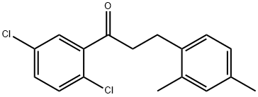 2',5'-DICHLORO-3-(2,4-DIMETHYLPHENYL)PROPIOPHENONE 结构式