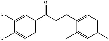 3',4'-DICHLORO-3-(2,4-DIMETHYLPHENYL)PROPIOPHENONE 结构式