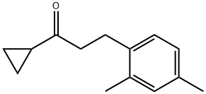 CYCLOPROPYL 2-(2,4-DIMETHYLPHENYL)ETHYL KETONE 结构式