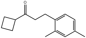 CYCLOBUTYL 2-(2,4-DIMETHYLPHENYL)ETHYL KETONE 结构式