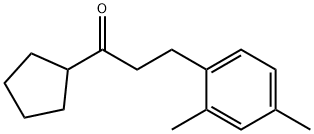 CYCLOPENTYL 2-(2,4-DIMETHYLPHENYL)ETHYL KETONE 结构式