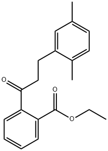 2'-CARBOETHOXY-3-(2,5-DIMETHYLPHENYL)PROPIOPHENONE 结构式