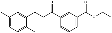 3'-CARBOETHOXY-3-(2,5-DIMETHYLPHENYL)PROPIOPHENONE 结构式