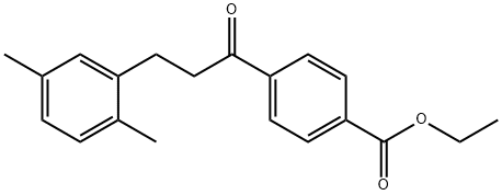 4'-CARBOETHOXY-3-(2,5-DIMETHYLPHENYL)PROPIOPHENONE 结构式