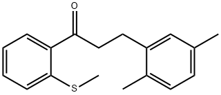 3-(2,5-DIMETHYLPHENYL)-2'-THIOMETHYLPROPIOPHENONE 结构式