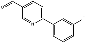 6-(3-氟苯基)-3-吡啶甲醛 结构式