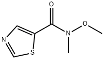 N-甲氧基-N-甲基噻唑-5-甲酰胺 结构式