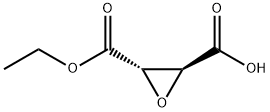(2S,3S)-3-(乙氧羰基)-环氧乙烷-2-羧酸 结构式