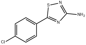 5-(4-氯苯基)-1,2,4-噻二唑-3-胺 结构式