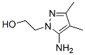 Pyrazole-1-ethanol,  5-amino-3,4-dimethyl-  (7CI) 结构式