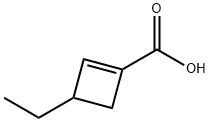 1-Cyclobutene-1-carboxylic acid, 3-ethyl- (7CI,9CI) 结构式