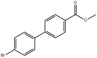4'-溴[1,1'-联苯]-4-甲酸甲酯 结构式