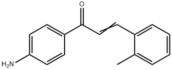 (E)-1-(4-氨基苯基)-3-(2-甲基苯基)丙-2-烯-1-酮 结构式